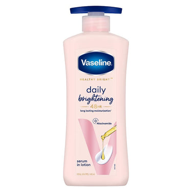 Vaseline Healthy Bright Body Lotion 400ml, Daily Brightening Body Moisturizer with Sunscreen for Dry Skin, Lotion for Non-Greasy Glowing Skin